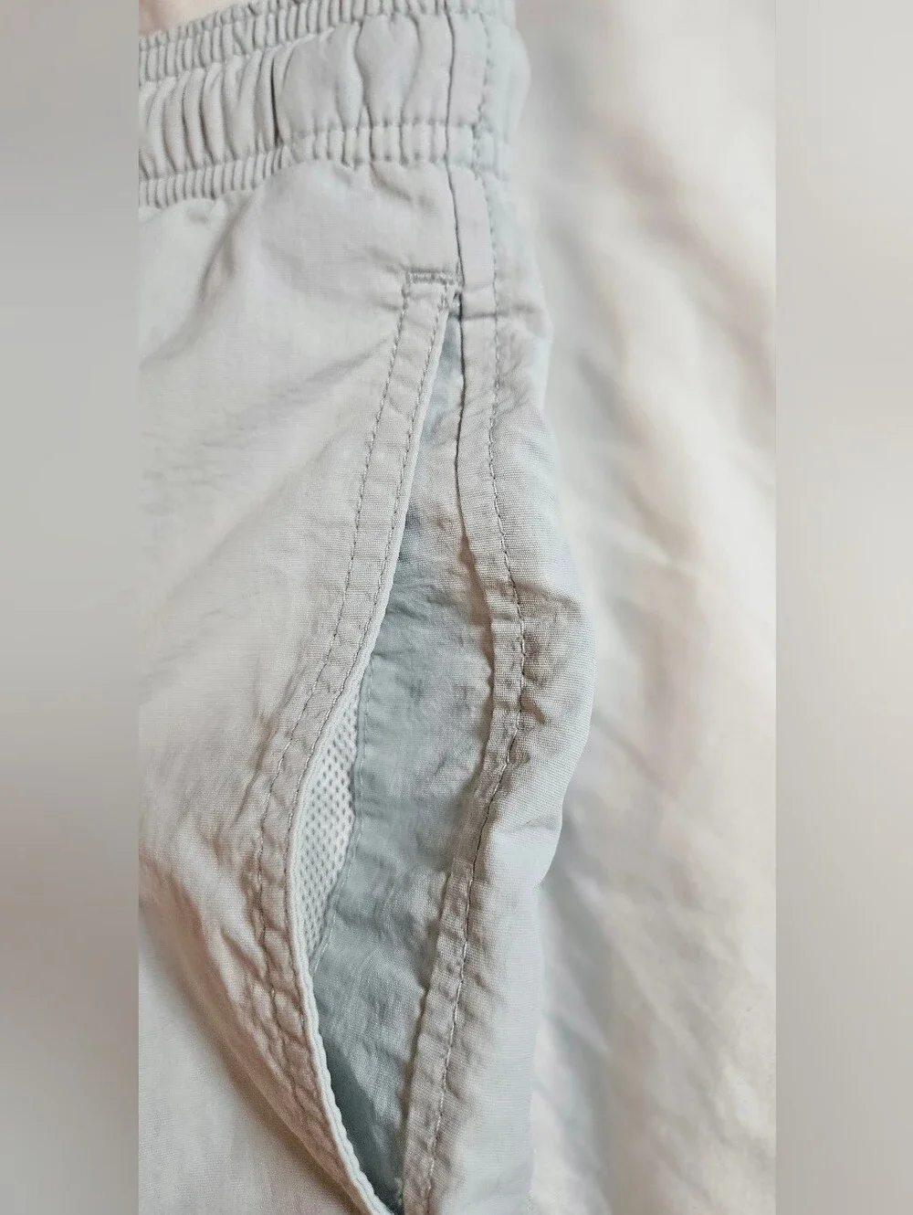 Pacsun Mens Light Blue Elastic Waist Side Pockets Swim Trunks Size Small